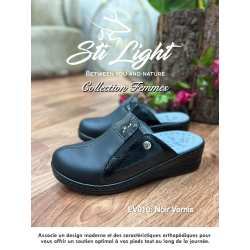 STI Sabot orthopédique - femme - Noir vernis EV10