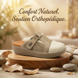 Sabot orthopédique - femme -  beige taupe FS08