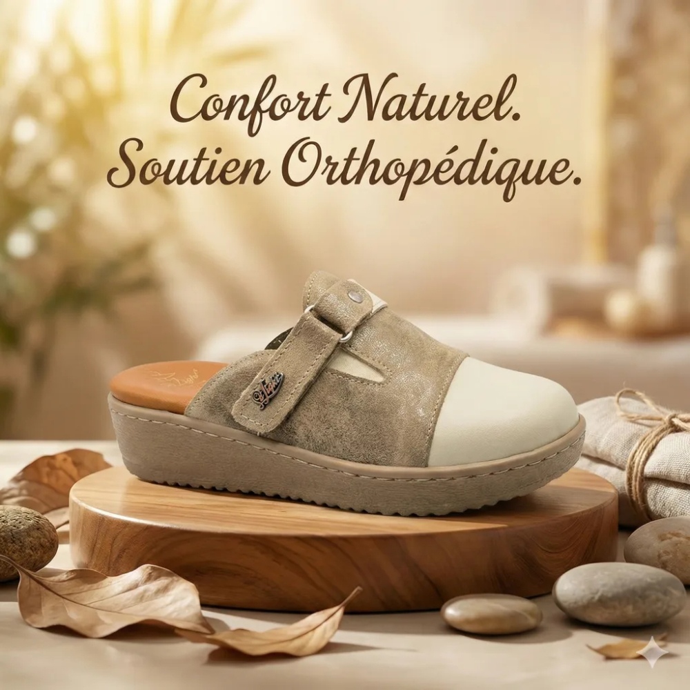 Sabot orthopédique - femme -  beige taupe FS08