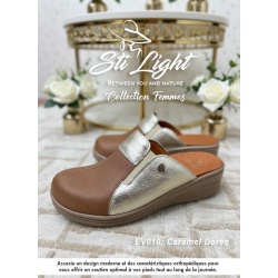 Sabot orthopédique - femme -caramel doré EV10