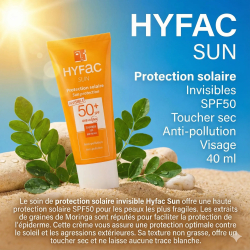 HYFAC SUN PROTECTION SOLAIRE INVISIBLE SPF50 40ML