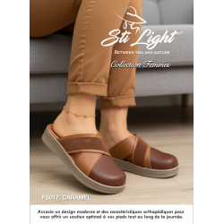 Sabot orthopédique - femme - caramel  FS017