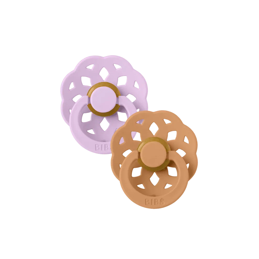 Bibs Lot de 2 Sucettes Boheme Violet Sky / Pumpkin 0-6 mois