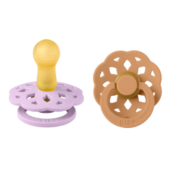 Bibs Lot de 2 Sucettes Boheme Violet Sky / Pumpkin 0-6 mois