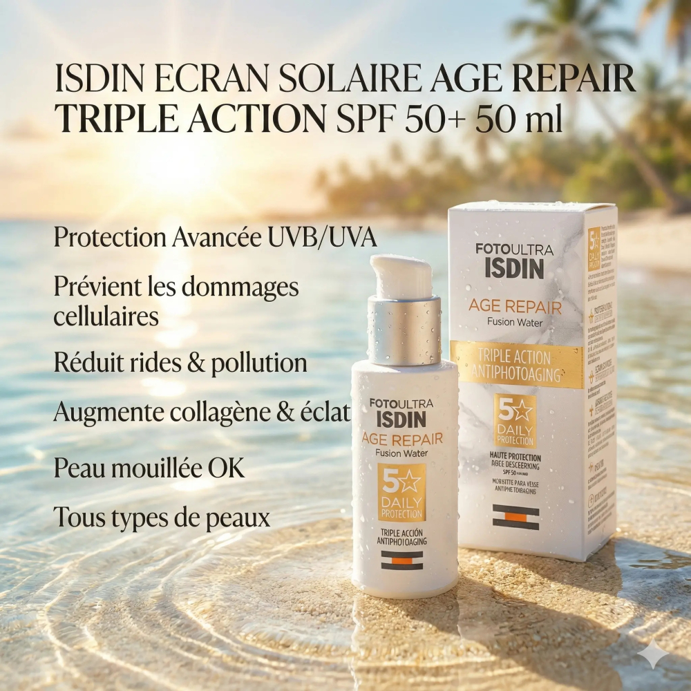ISDIN ECRAN SOLAIRE AGE REPAIR TRIPLE ACTION SPF 50+ 50 ml