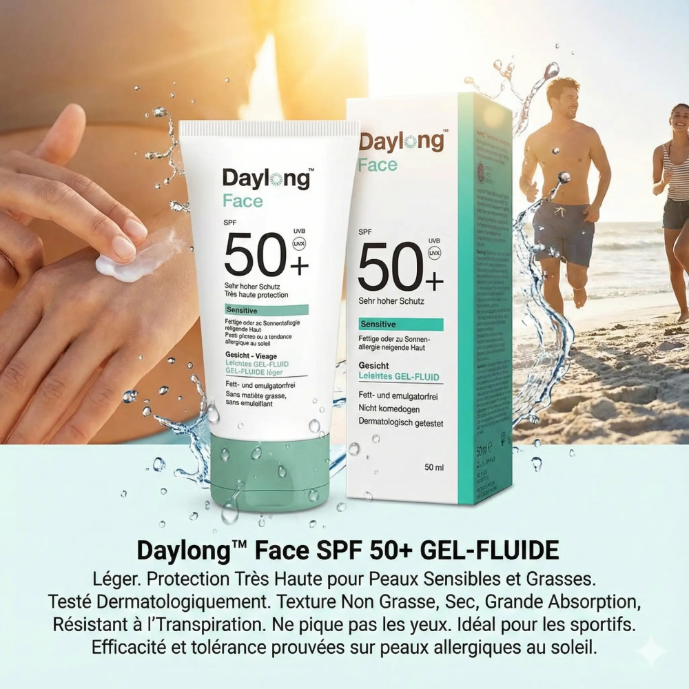 DAYLONG FACE SPF 50+ GEL-FLUIDE Léger 50ML