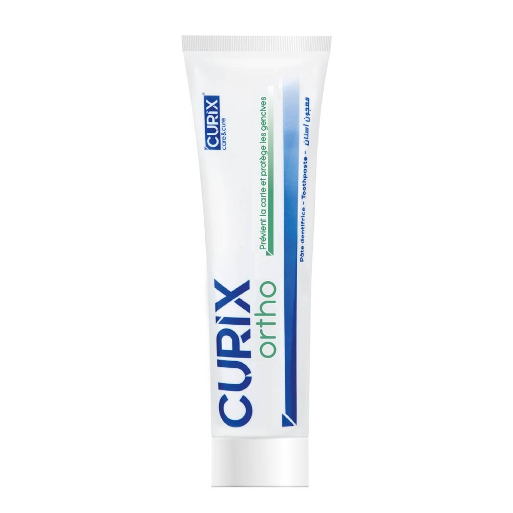 curix ortho dentifrice ,75ml + brosse à dents gratuite