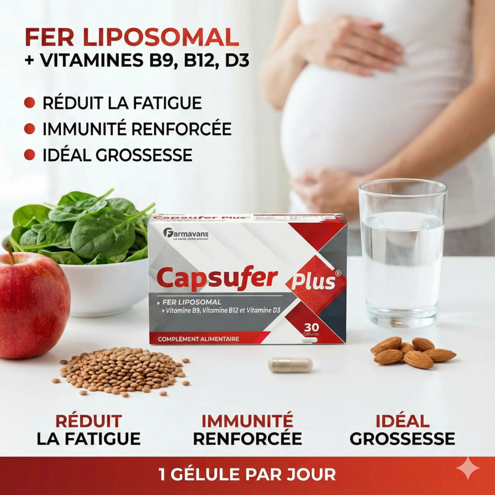 FARMAVANS CAPSUFER PLUS 30 GÉLULES