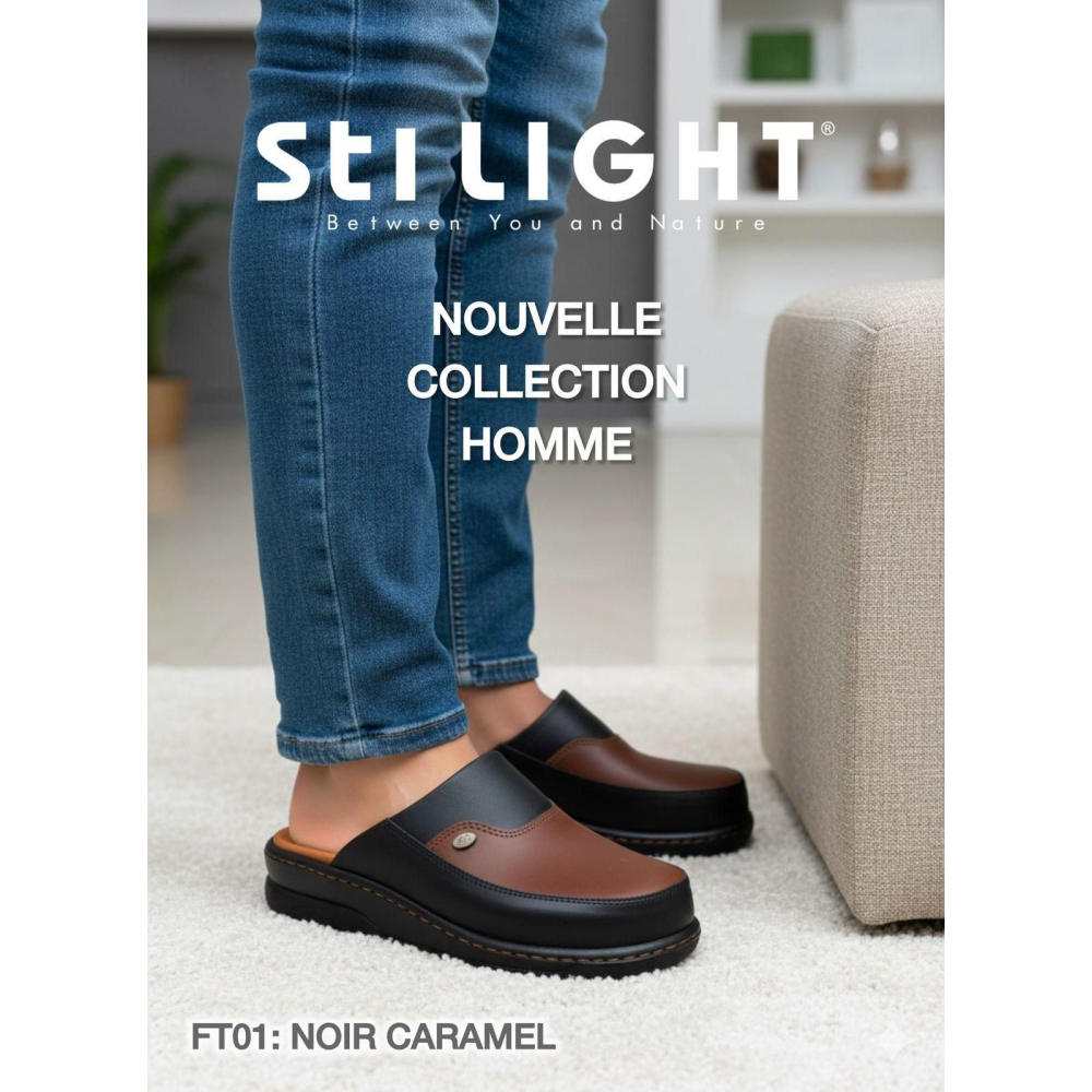 STI Sabot orthopédique - homme - Noir CARAMEL FT01