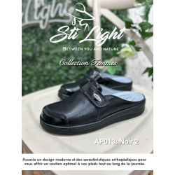 sabot orthopédique - femme - noir2 AP013