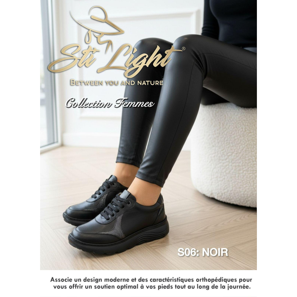 STI Chaussures Orthopédiques -noir S06