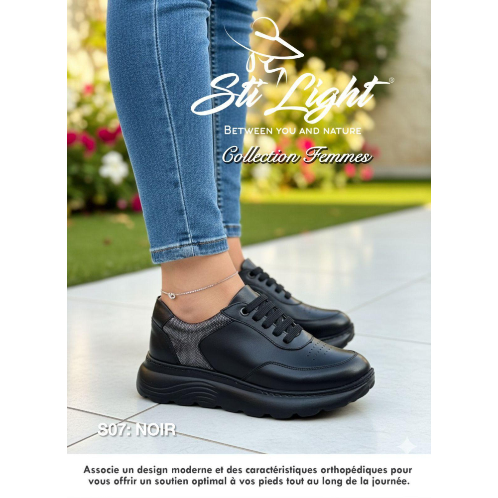 STI Chaussures Orthopédiques -noir S07