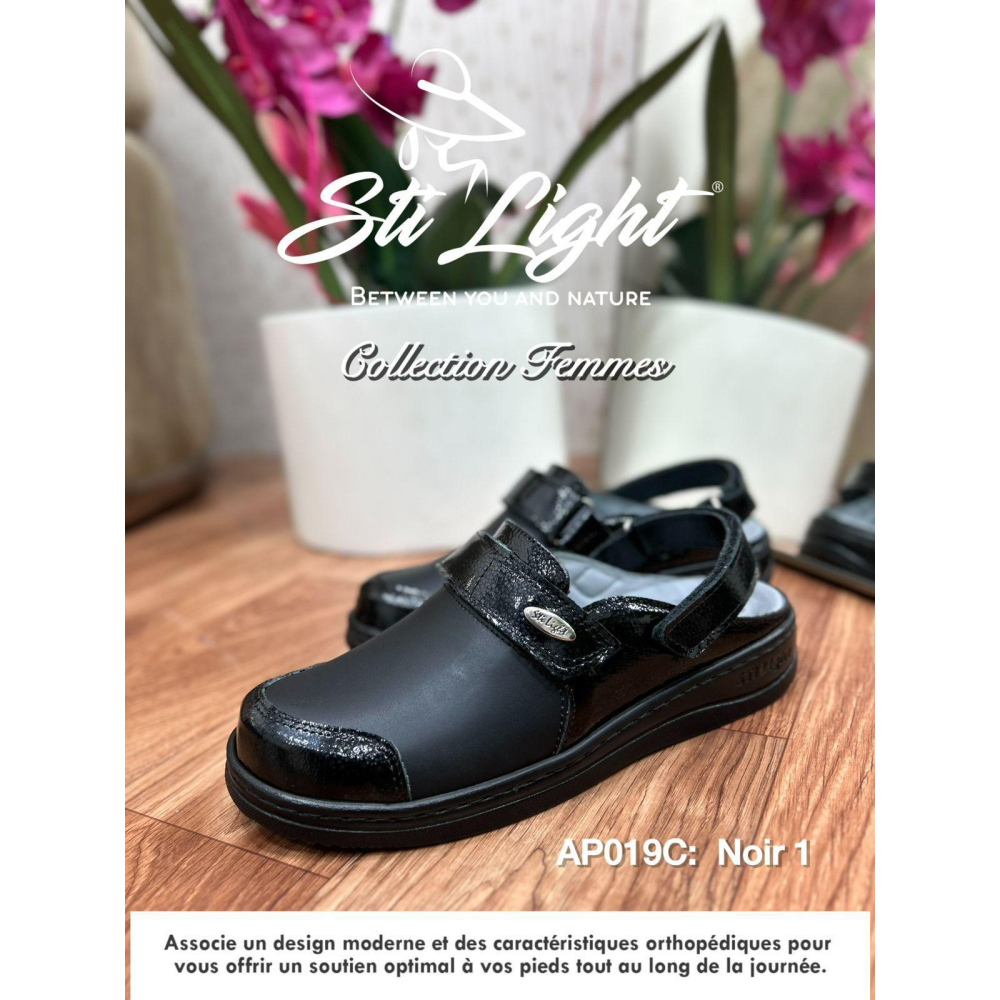 sabot orthopédique - femme - NOIR1 AP013C