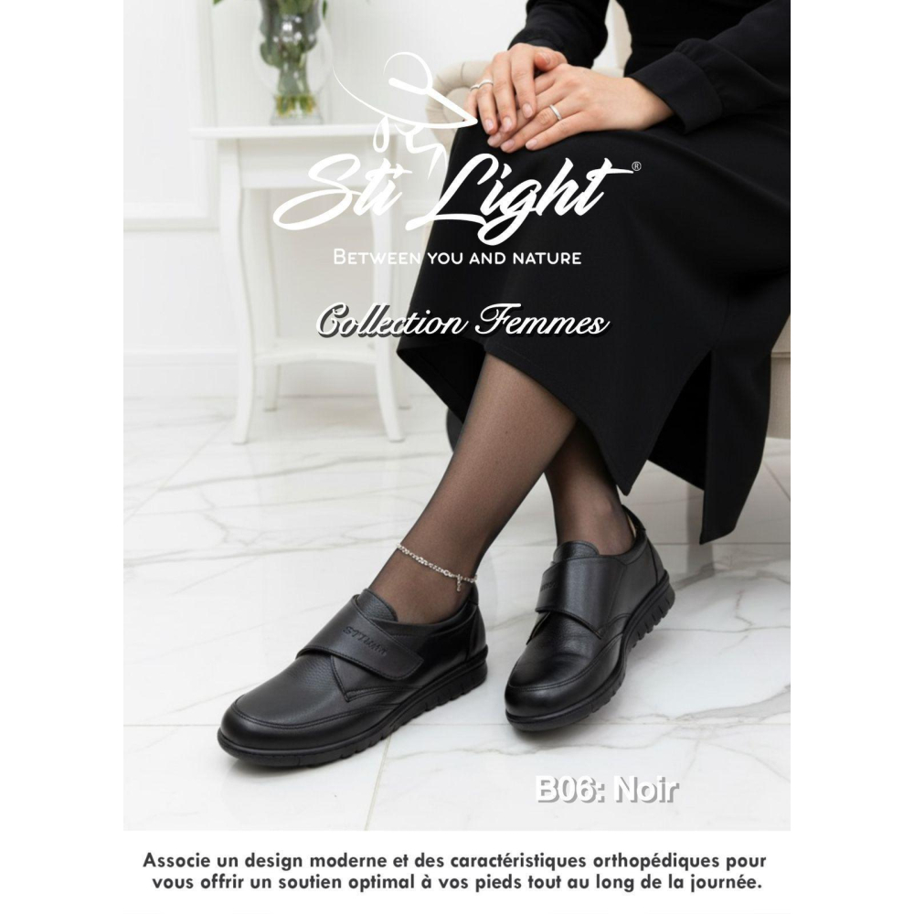 STI Chaussures Orthopédiques -noir B6