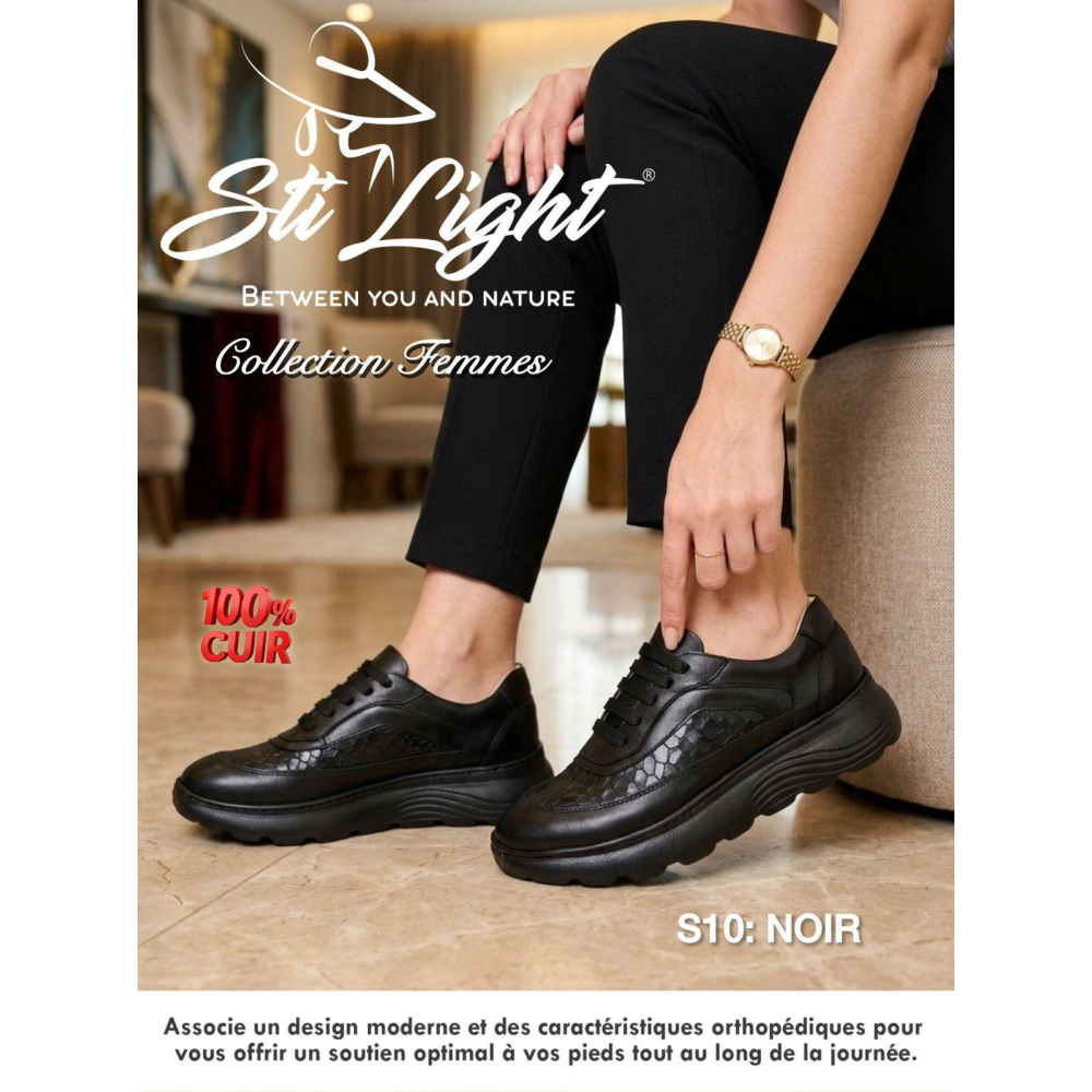 STI Chaussures Orthopédiques -noir S10