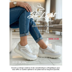 STI Chaussures Orthopédiques -blanc beige S10
