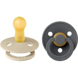 BIBS 02 SUCETTE PACIFIER VANILLA IRON 6M+ SIZE 1