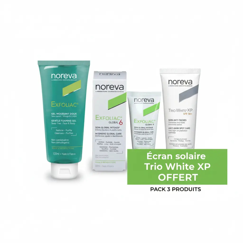 NOREVA pack anti acné ( écran trio white xp offet)