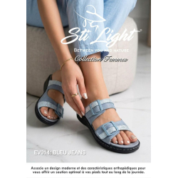 Claquette orthopédique - femme bleu DJEAN ev014