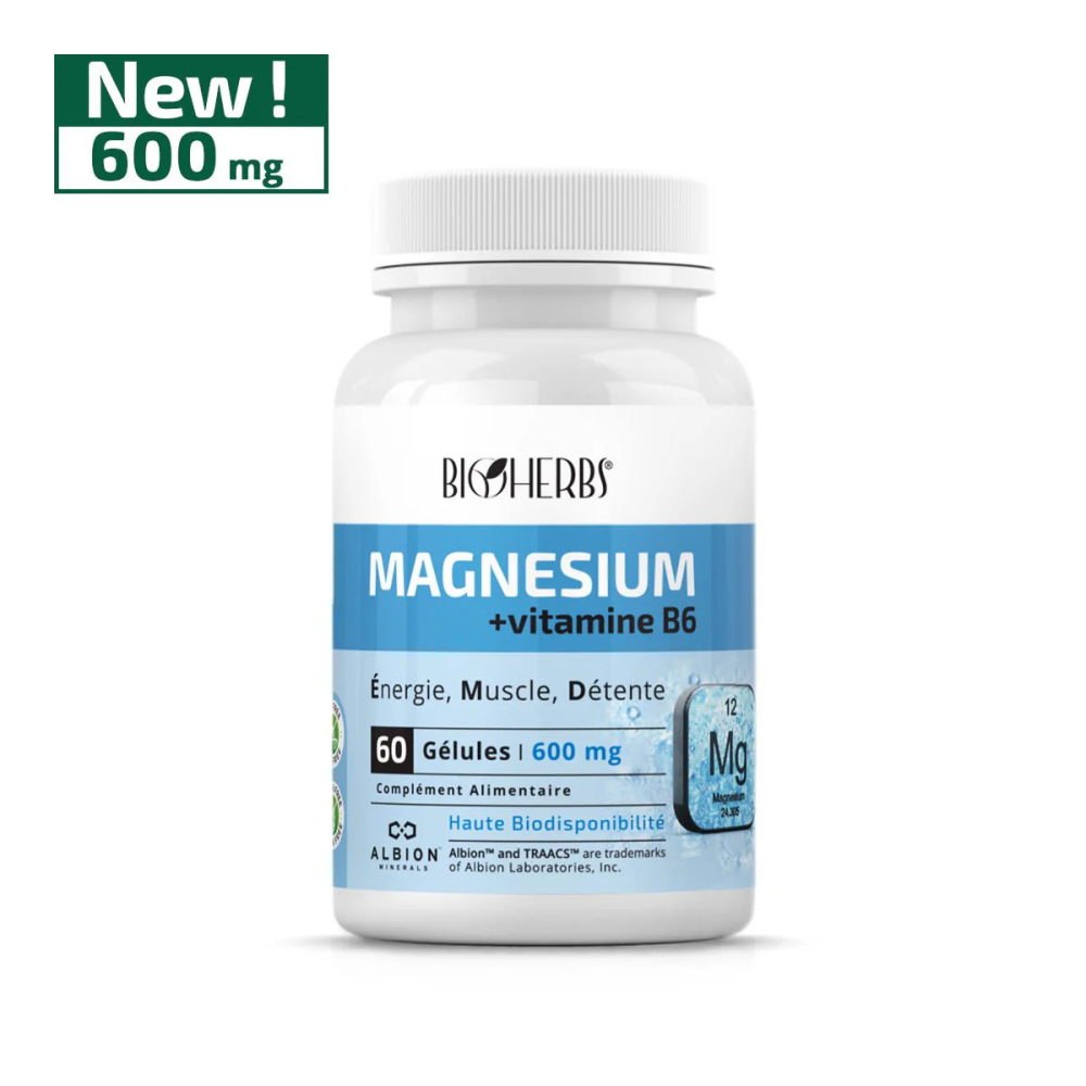 BIOHERBS - MAGNESIUM + VITAMINE B6 60 GELLULES