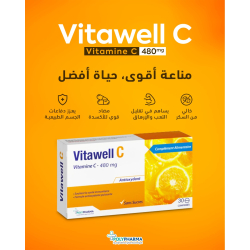 POLYPHARMA VITAWELL C VITAMINE C 480 MG 30 COMPRIMES