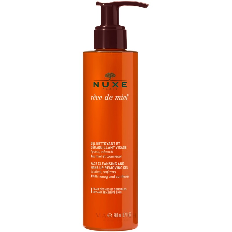 NUXE REVE DE MIEL GEL NETTOYANT ET DEMAQUILLANT 200ML